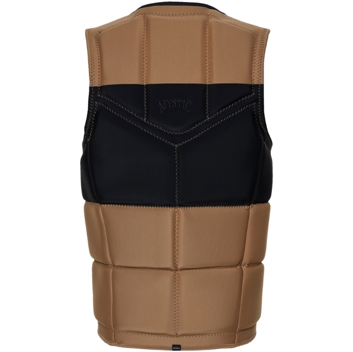 2025 Mystic Peacock Front Zip Wake Impact Vest 35005.240227 - Slate Brown